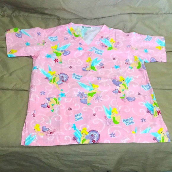🩺 Tinkerbell scrub top - Picture 2 of 5